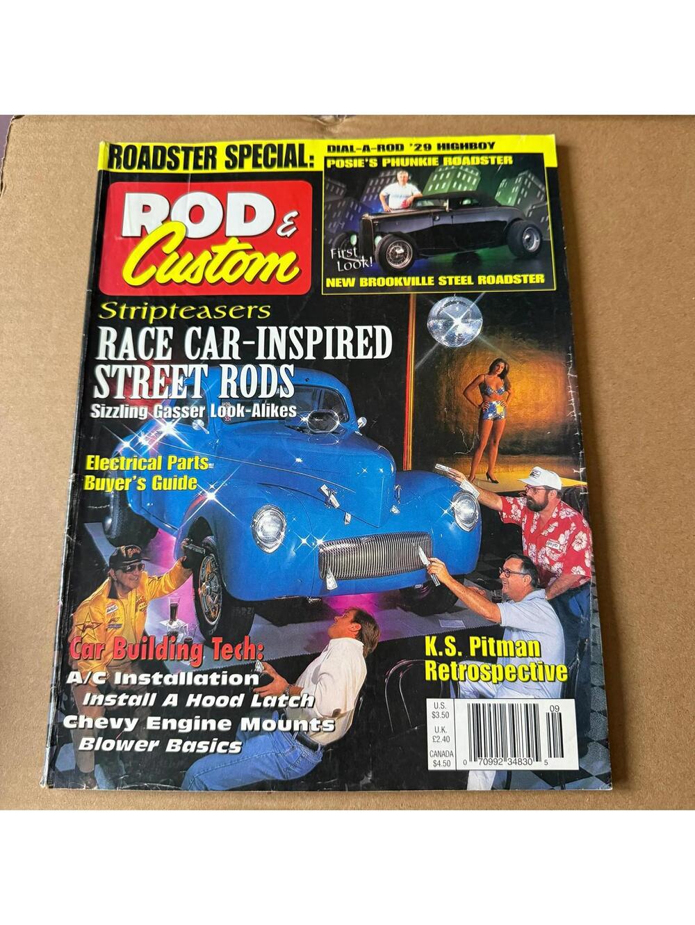 Vintage Hot Rodder Chevy Auto Magazine Custom Rodder B2